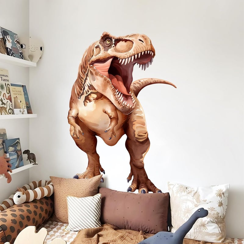 Decvictor Large Dinosaur Wall Decals, Tyrannosaurus Dino Wall Stickers Vinyl Peel and Stick Wall Decal Self Adhesive Wall Art Sticker for Baby Nursery Kids Room Home Decor (30.7 * 48.8in) - Image 2